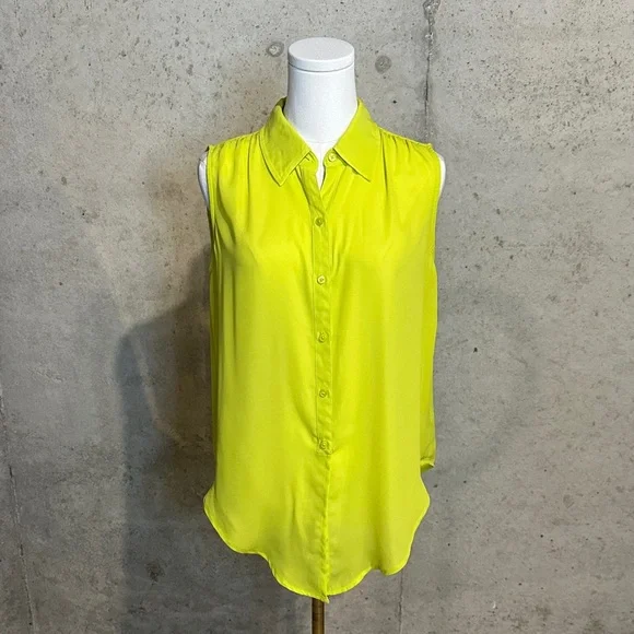 Express Lime Green Sleeveless Tank Top | Y2K | Women’s Size Small - Picture 1 of 6